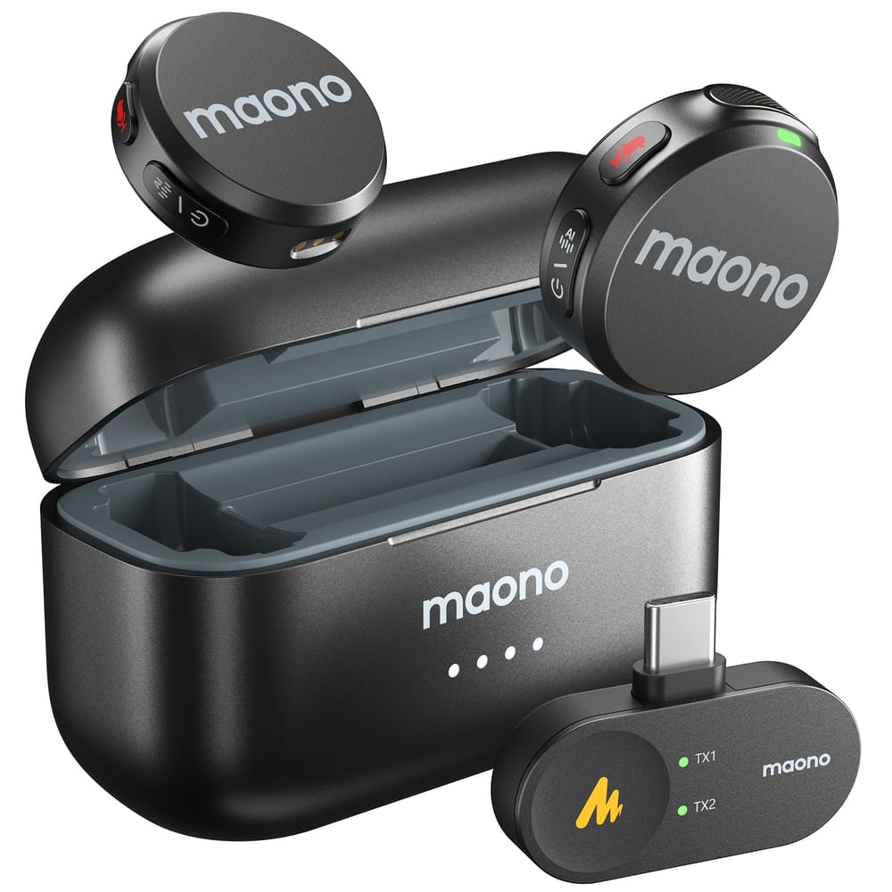 Maono WM650 — kabelloses Lavalier-Mikrofon-Set