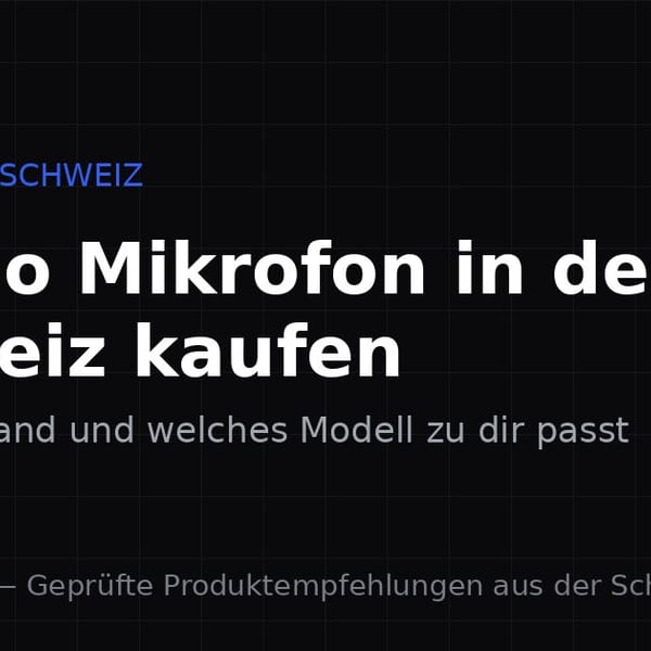 Maono Mikrofon in der Schweiz kaufen: Preise, Versand und was du wissen musst