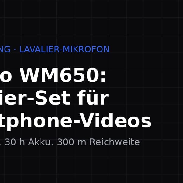 Maono WM650: Das kabellose Lavalier-Set für Smartphone-Videos im Überblick